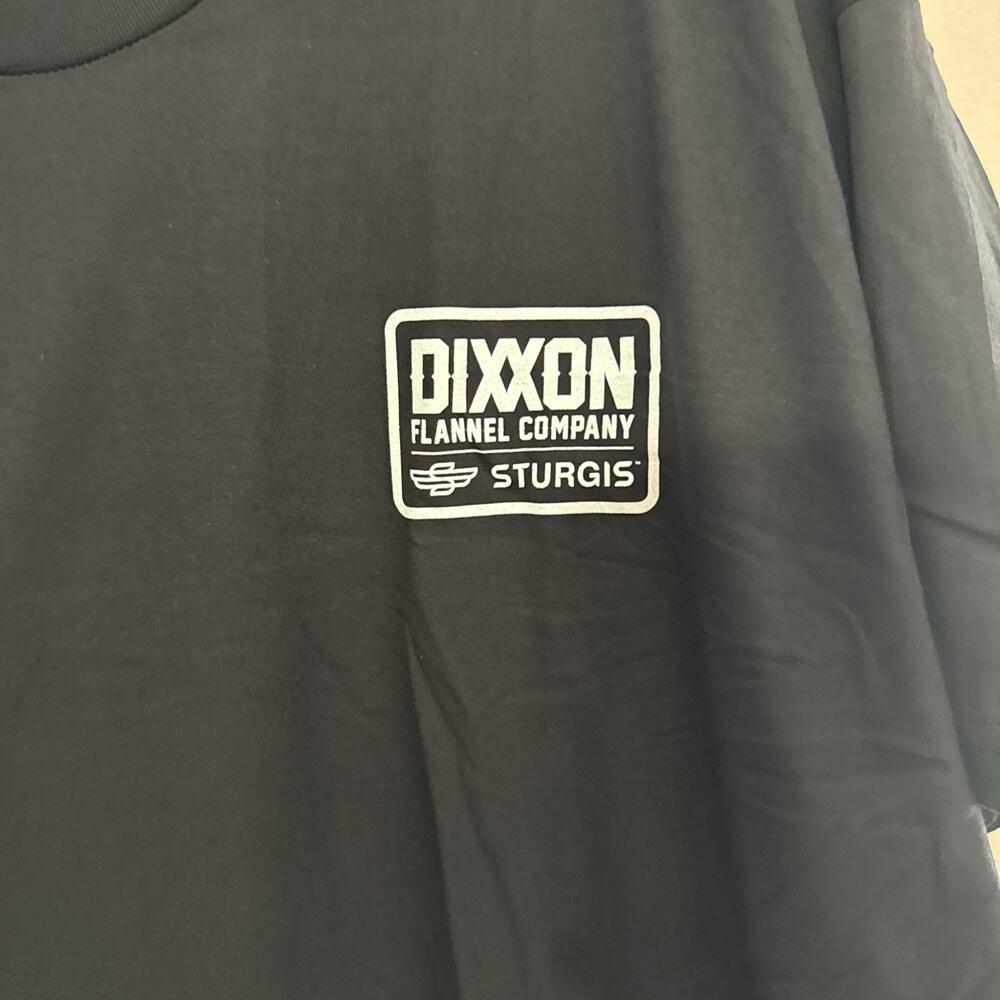 Dixxon Flannel Mens T Shirt Black Short Sleeve Sturgis Badge Graphic Size 3XL - Picture 3 of 5